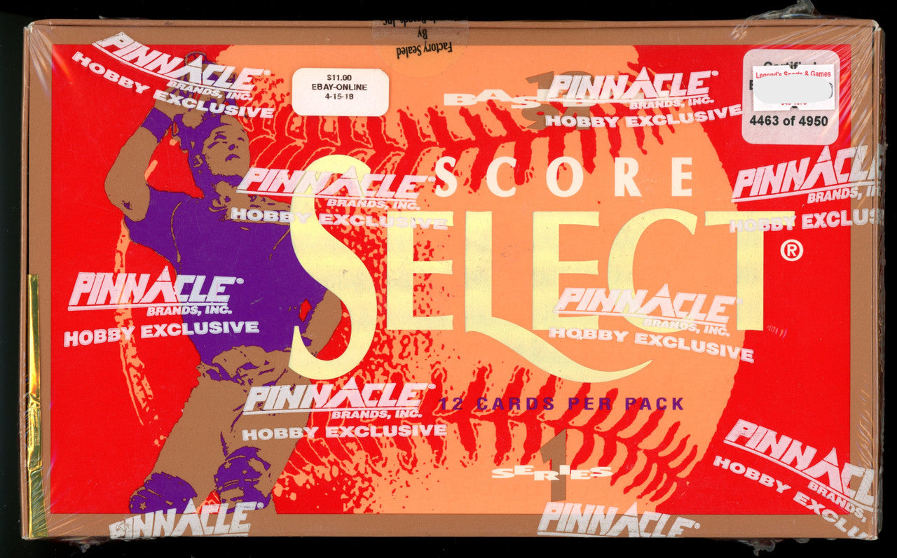 1994 Score Select Series 1 Baseball Hobby Box Factory Sealed