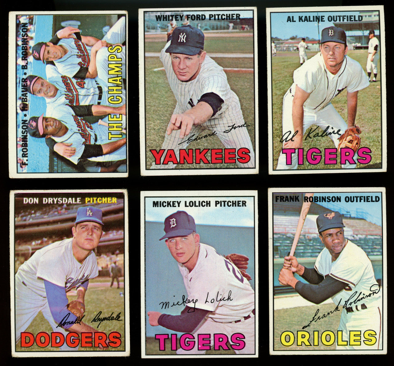 1967 Topps Baseball Lot of 215 Different w/ Stars VG/EX Overall