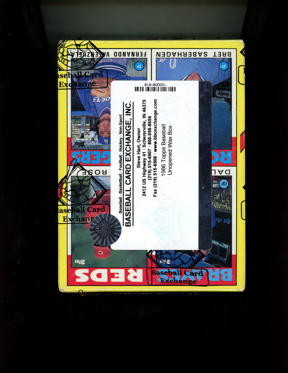 1986 Topps Baseball Wax Box BBCE Wrapped Sealed