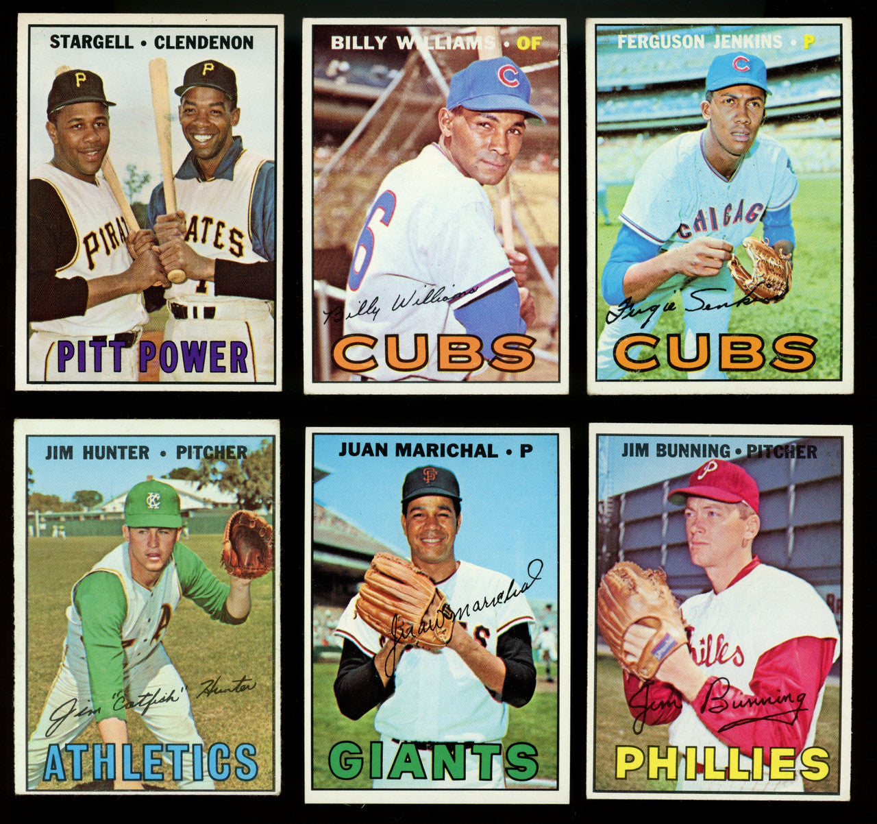 1967 Topps Baseball Lot of 215 Different w/ Stars VG/EX Overall