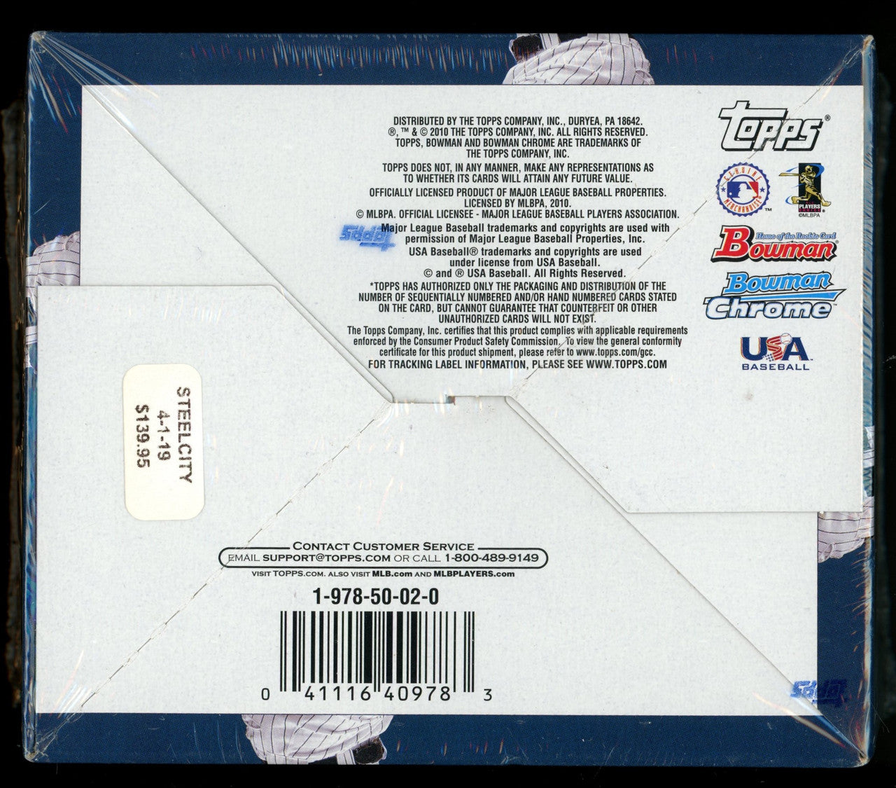 2010 Bowman Draft Baseball Retail Box Factory Sealed