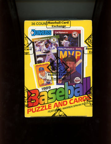 1989 Donruss Baseball Wax Box BBCE Wrapped Sealed