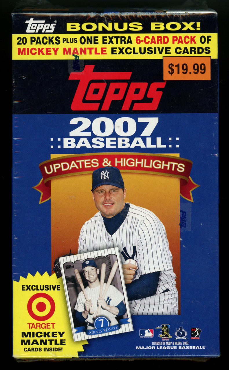 2007 Topps Baseball Updates & Highlights Target Bonus Box Factory Sealed