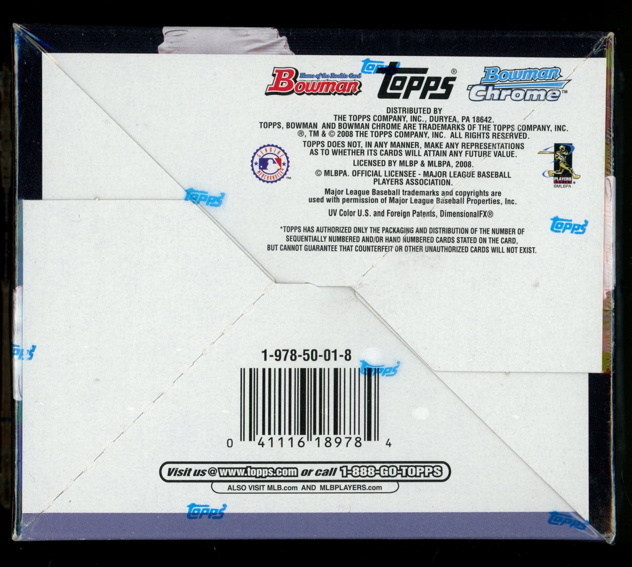 2008 Bowman Draft Baseball Retail Box Factory Sealed