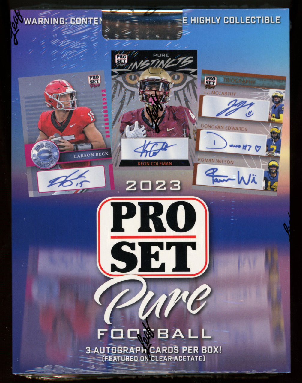 2023 Leaf Pro Set Pure Football Hobby Box