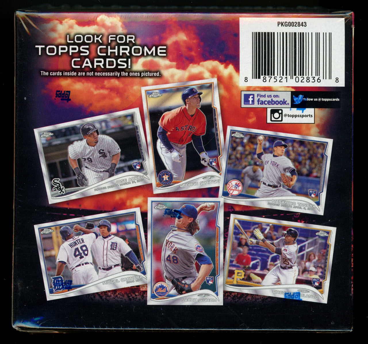 2014 Topps Update (Chrome) Baseball Mega Box Factory Sealed