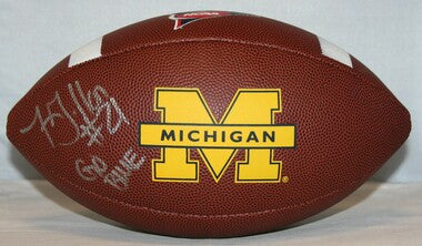 Jeremy Gallon Michigan Wolverines NCAA Autograph Football Inscribed