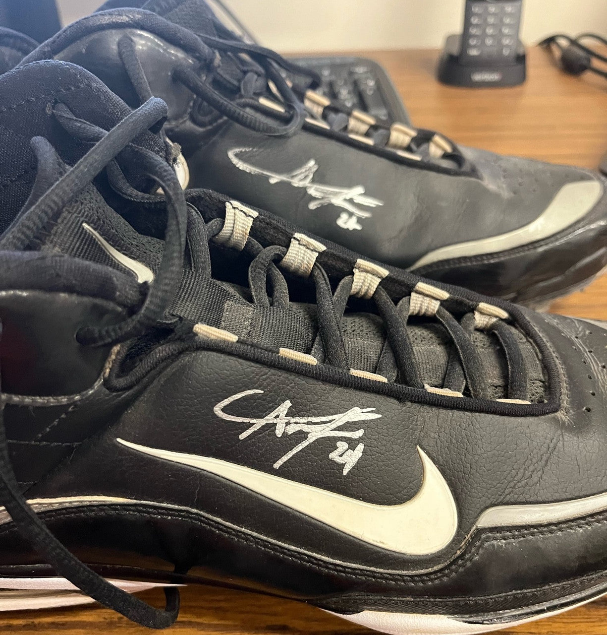 Austin Jackson Signed Autographed Game Used Cleats JSA