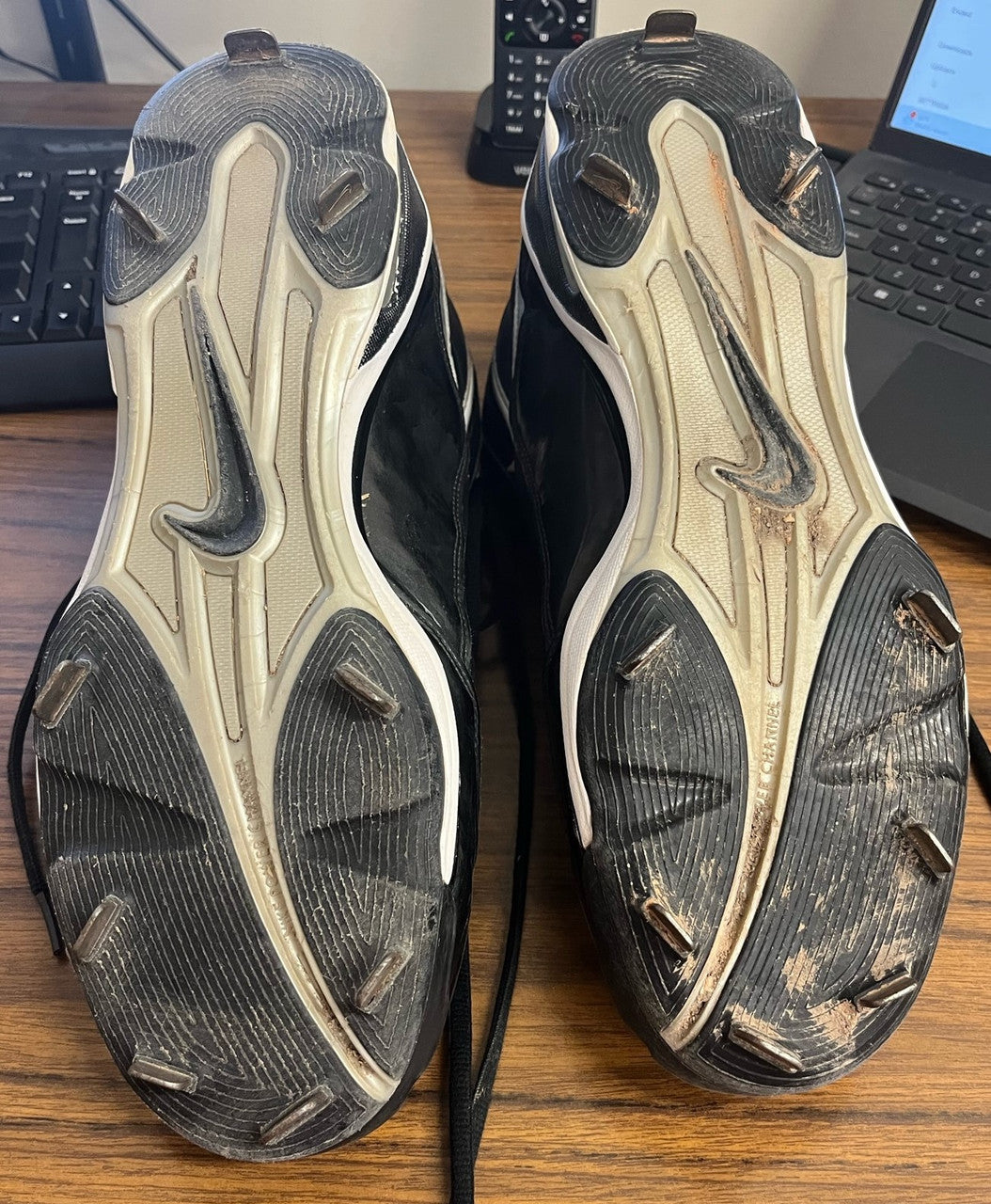 Austin Jackson Signed Autographed Game Used Cleats JSA