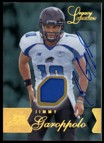 2014 Flair Showcase Jimmy Garoppolo RC Patch Auto Row 1 /125 #104