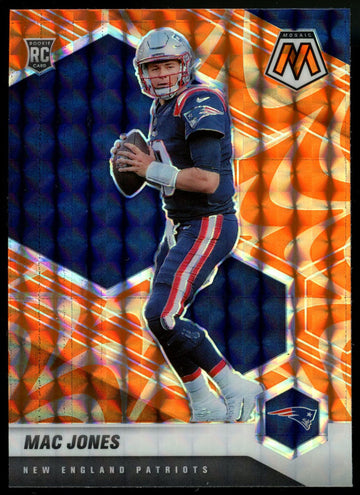 2021 Panini Mosaic Mac Jones Orange Reactive Prizm RC #306