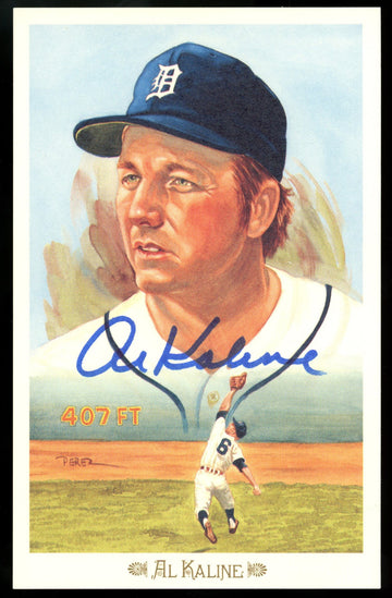 1989 Perez-Steele Celebration Postcard Al Kaline Auto JSA
