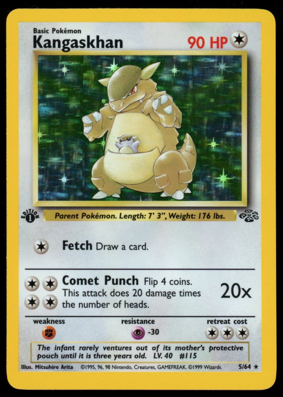 Pokemon Kangaskhan 1st Edition Jungle Holo #5/64