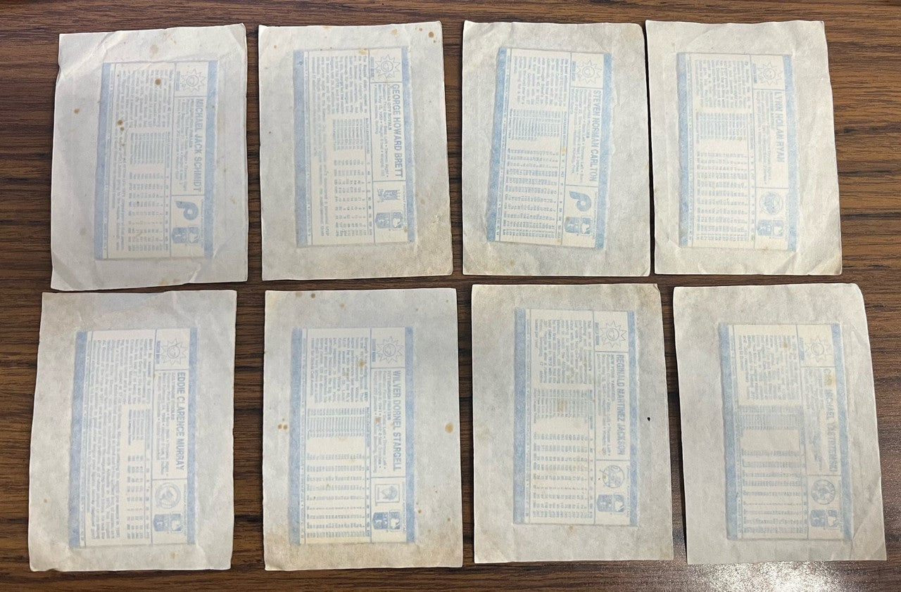 1980 Kellogg's Xographs Baseball Complete Set (60) in Wrappers