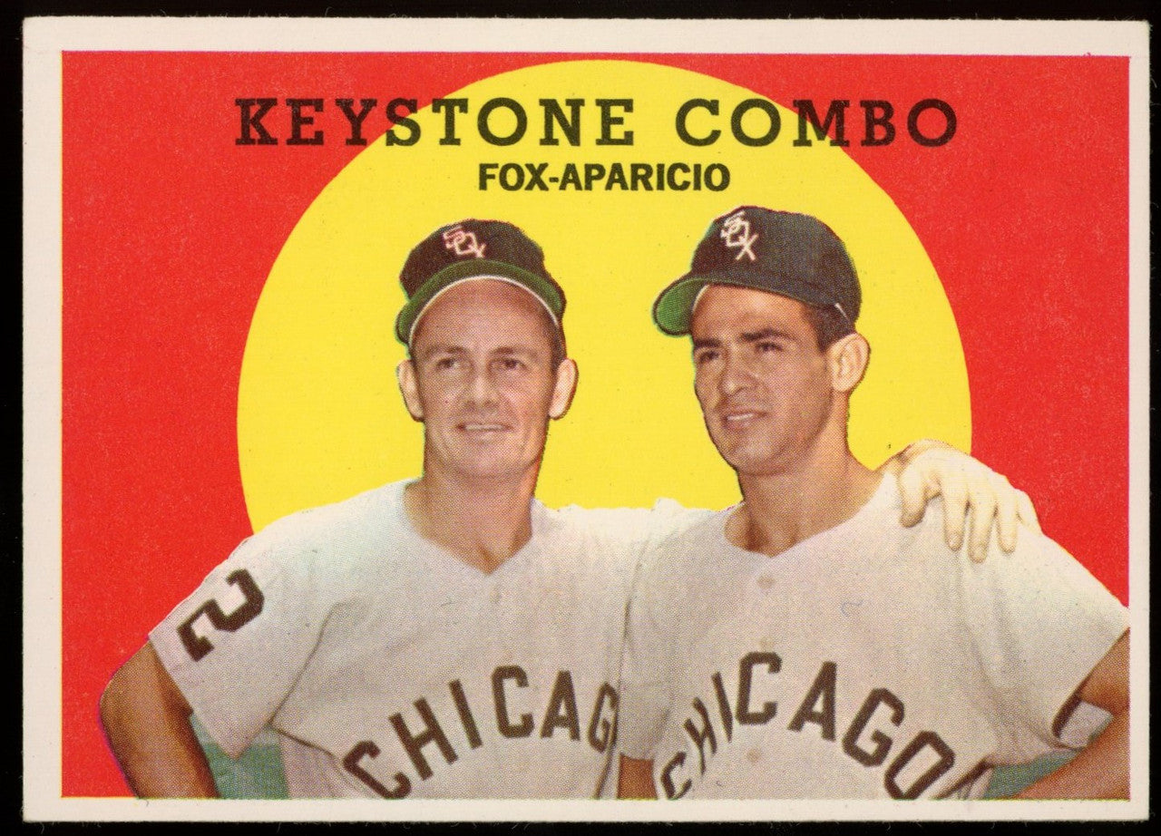 1959 Topps Keystone Combo Fox/Aparicio #408 EX/MT-NM