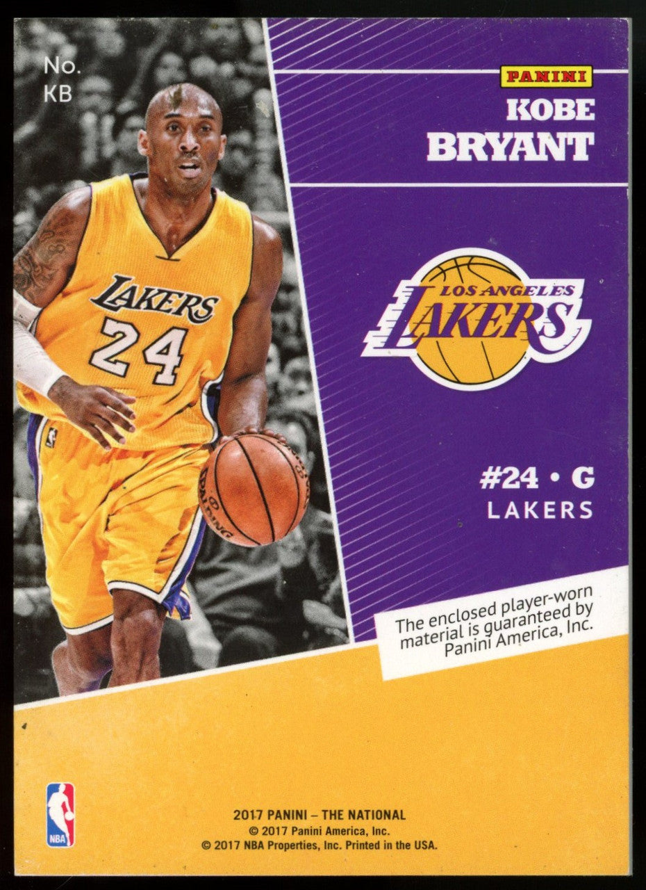 2017 Panini National Kobe Bryant Patch /25 #KB