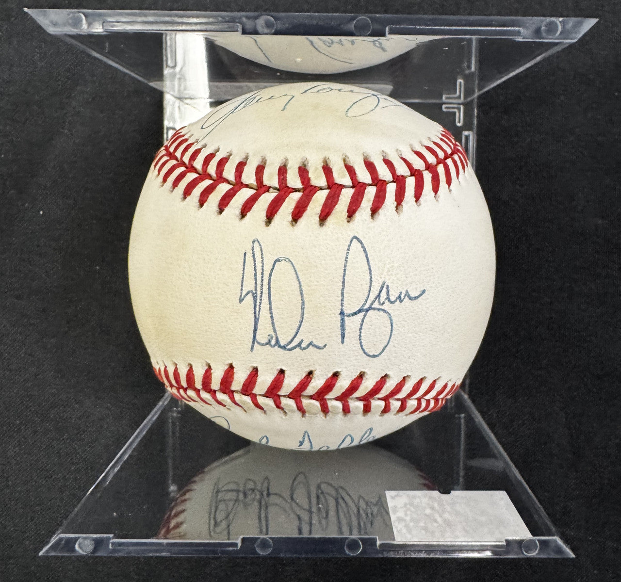 Sandy Koufax Nolan Ryan Bob Feller Signed Autographed Rawlings OAL Baseball JSA