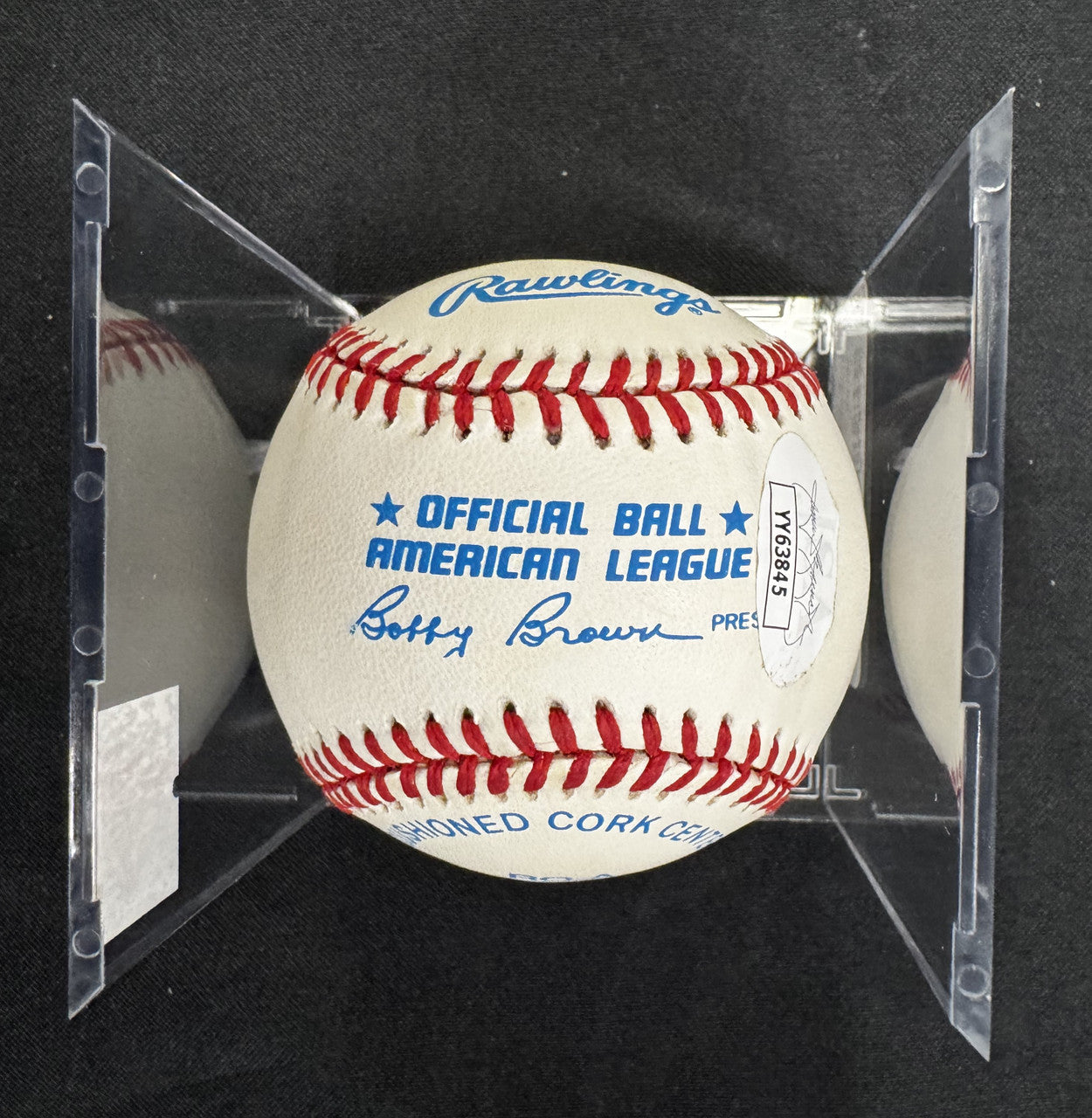 Sandy Koufax Nolan Ryan Bob Feller Signed Autographed Rawlings OAL Baseball JSA