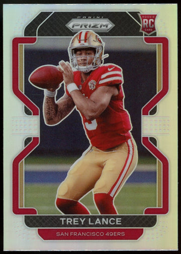 2021 Prizm Trey Lance Silver Prizm RC Variation #V-333