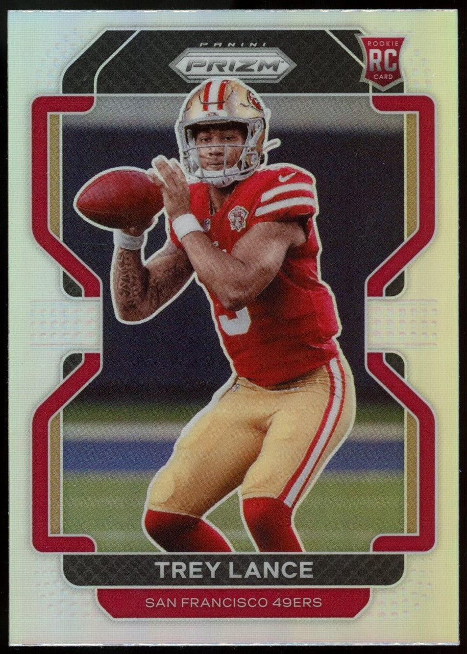 2021 Prizm Trey Lance Silver Prizm RC Variation #V-333