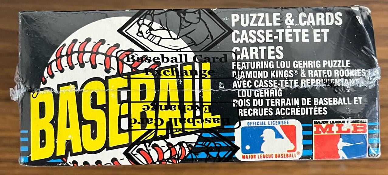 1985 Leaf Baseball Wax Box BBCE Wrapped And Sealed