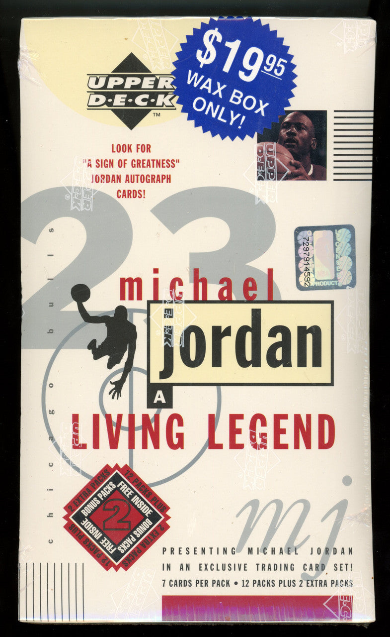 1998 Upper Deck Michael Jordan Living Legend Box Factory Sealed 14 Packs