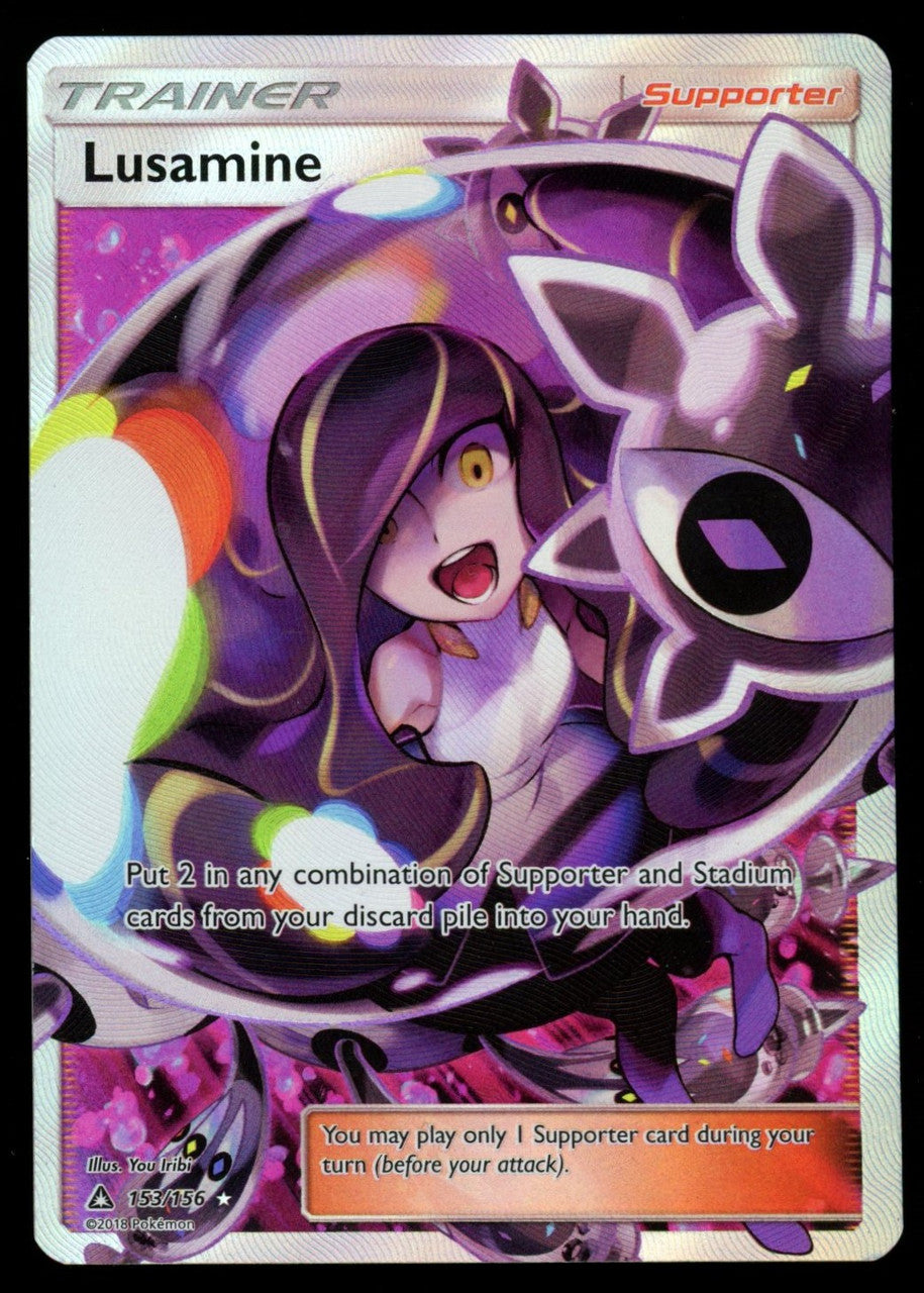 Pokemon Lusamine Ultra Prism Full Art #153/156