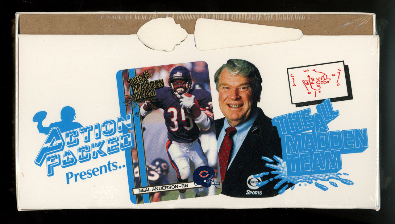 1990 Action Packed Football All Madden Team Factory Sealed Box