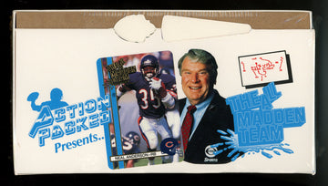 1990 Action Packed Football All Madden Team Factory Sealed Box
