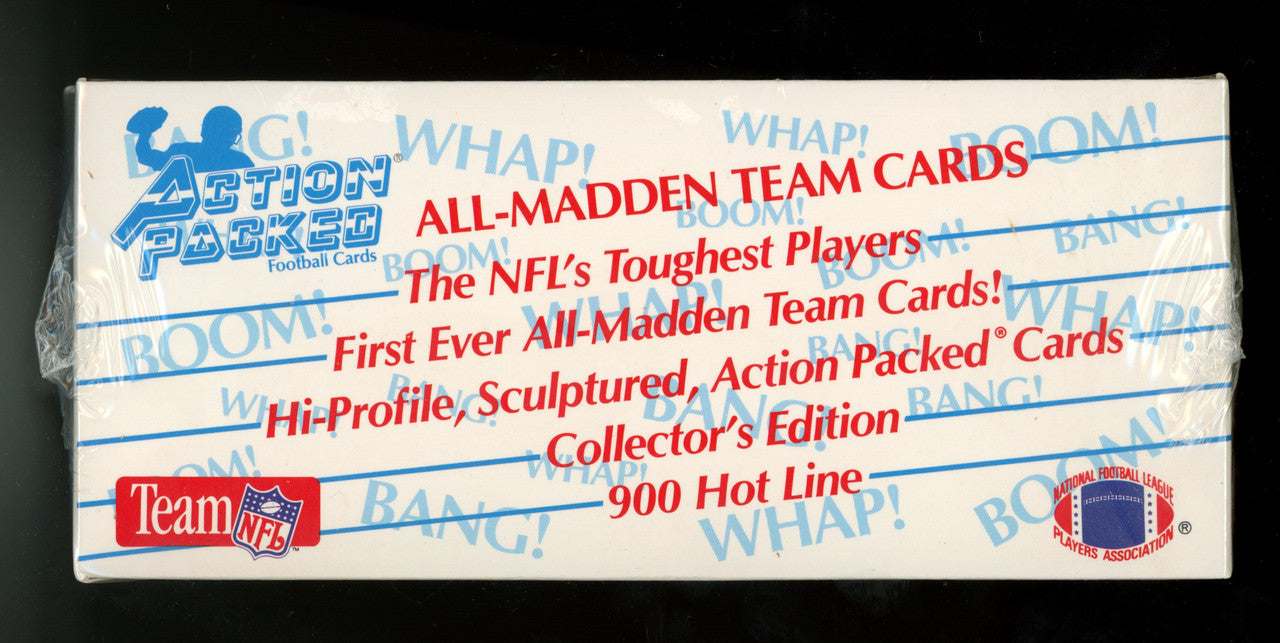1990 Action Packed Football All Madden Team Factory Sealed Box