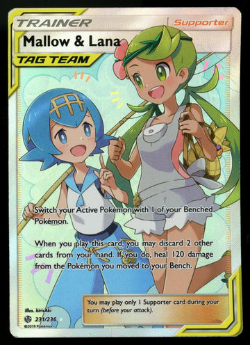 Pokemon Mallow & Lana Tag Team Full Art #231/236
