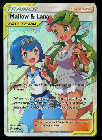 Pokemon Mallow & Lana Tag Team Full Art #231/236 (B)
