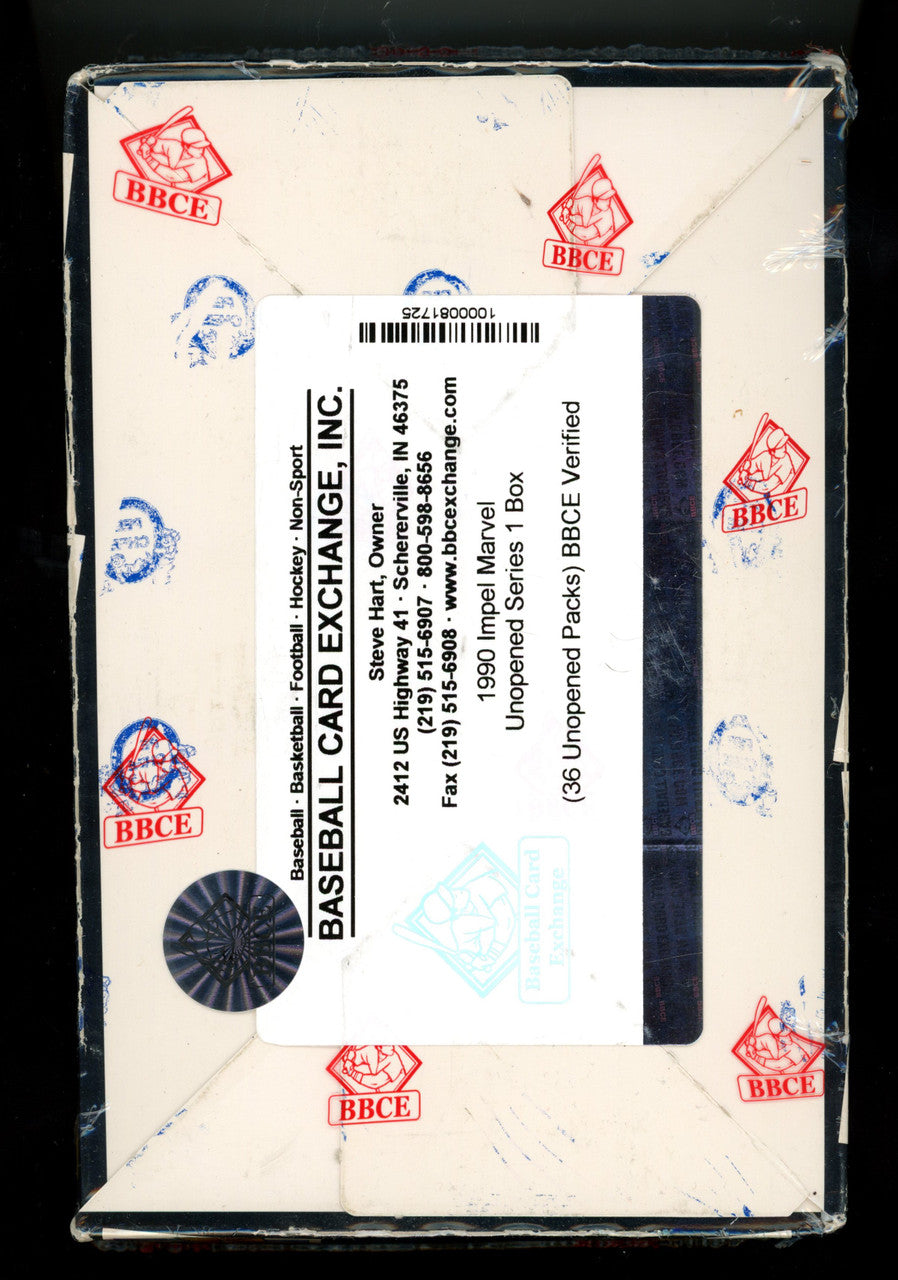 1990 Impel Marvel Universe Series 1 Box BBCE Wrapped And Sealed