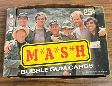 1982 Donruss MASH Trading Cards Box with 24 Sealed Packs