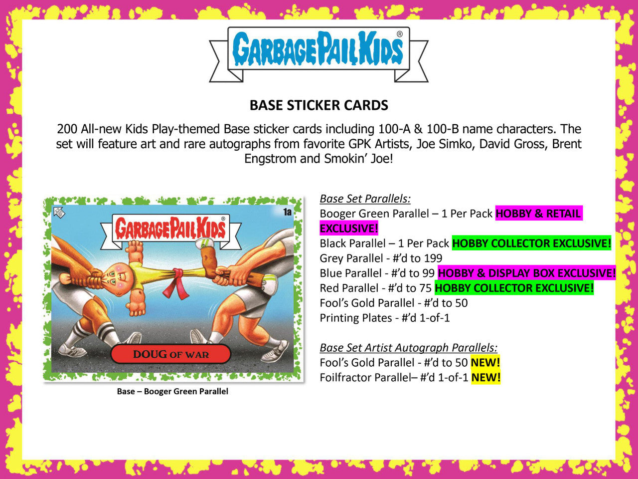 2024 Topps Garbage Pail Kids Series 1 Kids At Play Hobby Box