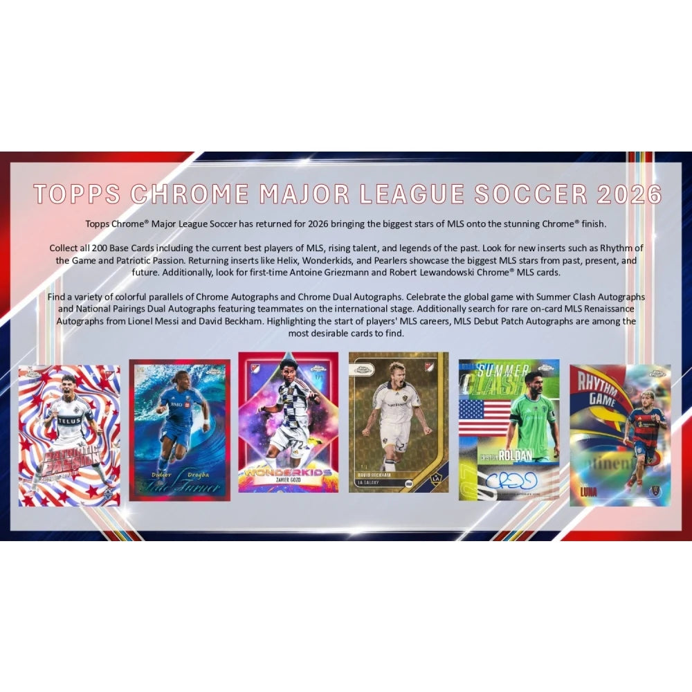 2026 Topps MLS Chrome Soccer Blaster Box