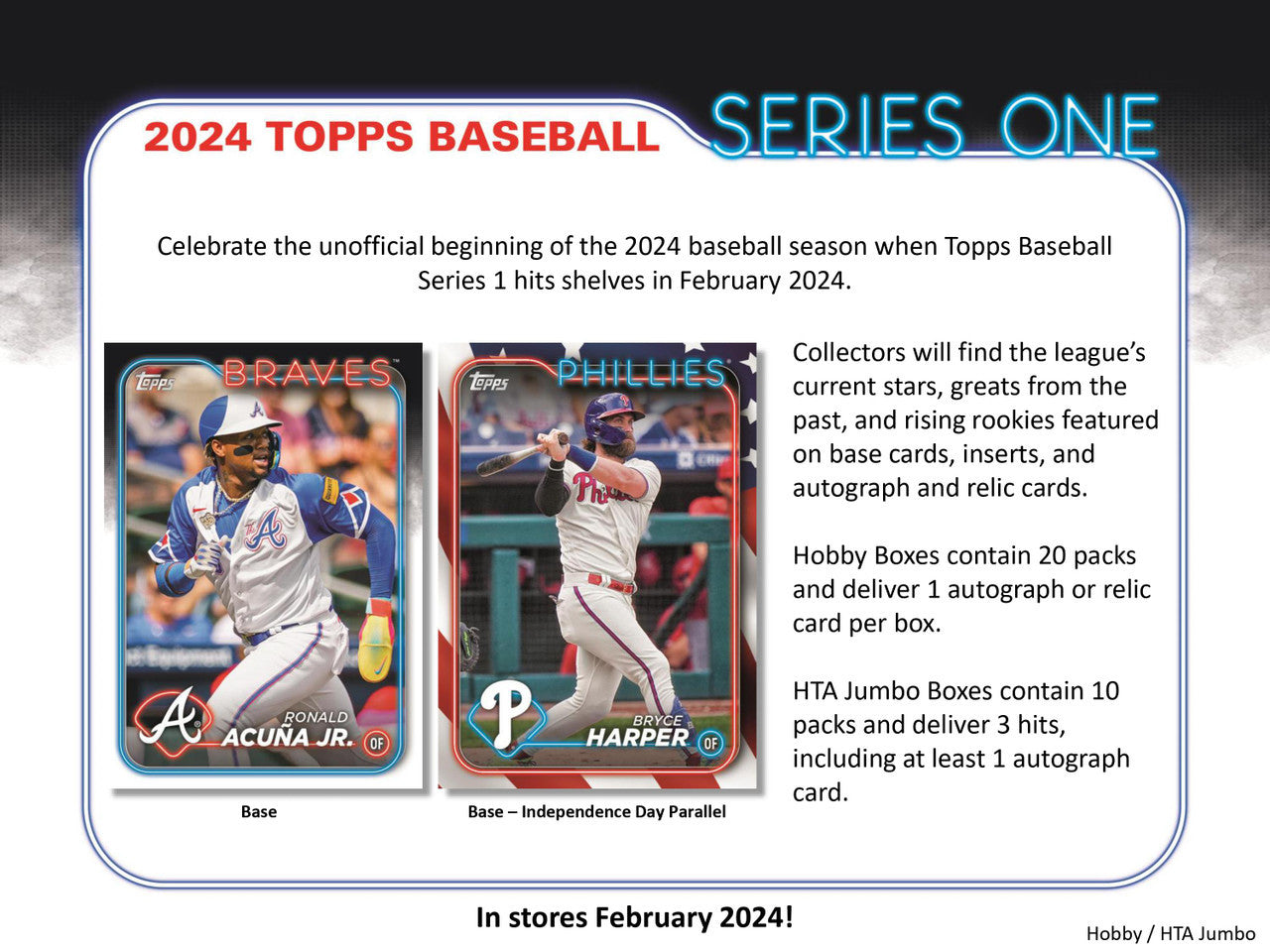 2024 Topps Series 1 Baseball Jumbo Hobby Box