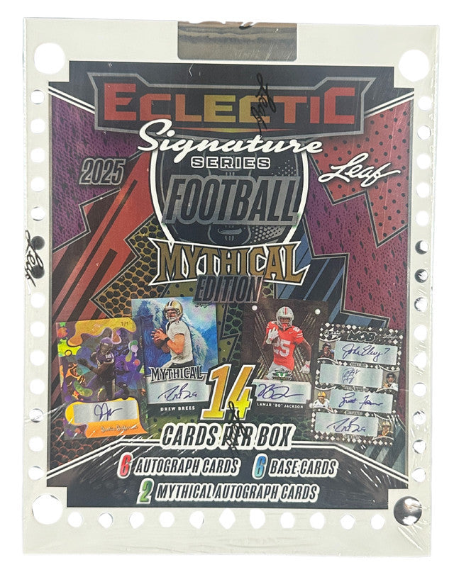 2025 Leaf Eclectic Signature Series Football Mythical Hobby Box