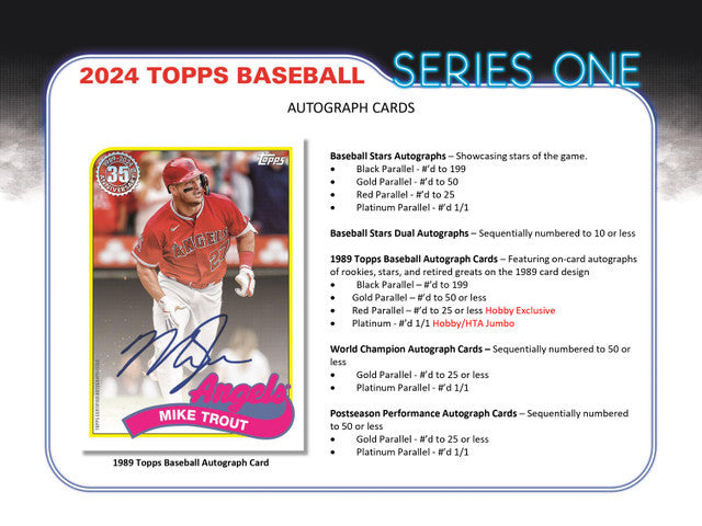 2024 Topps Series 1 Baseball Jumbo Hobby Box
