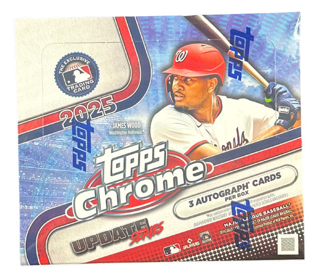2025 Topps Chrome Update Series Baseball Jumbo Hobby Box