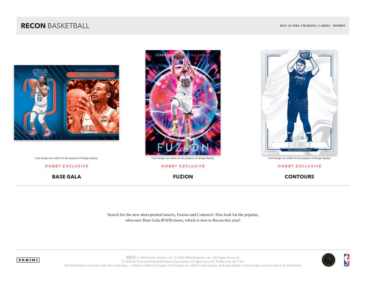 2023/24 Panini Recon Basketball Hobby Box