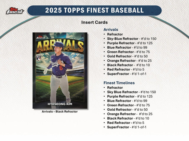 2025 Topps Finest Baseball Hobby Case (8)