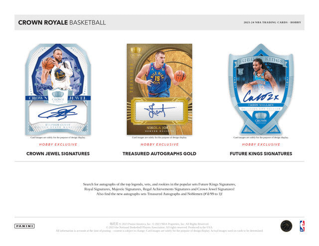 2023/24 Panini Crown Royale Basketball Hobby Box