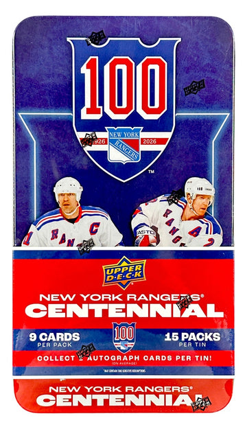 2025-26 Upper Deck New York Rangers Centennial Hockey Hobby Box