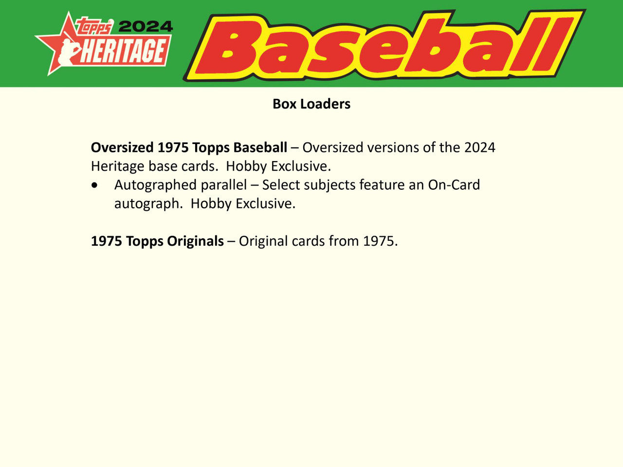 2024 Topps Heritage Baseball Hobby Case (12)