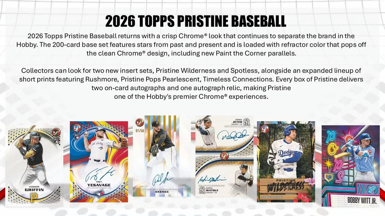2026 Topps Pristine Baseball Hobby Box