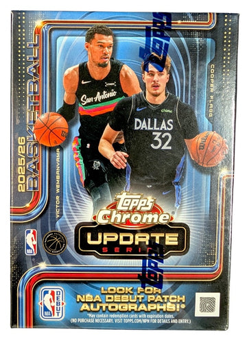 2025-26 Topps Chrome Update Series Basketball Blaster Box
