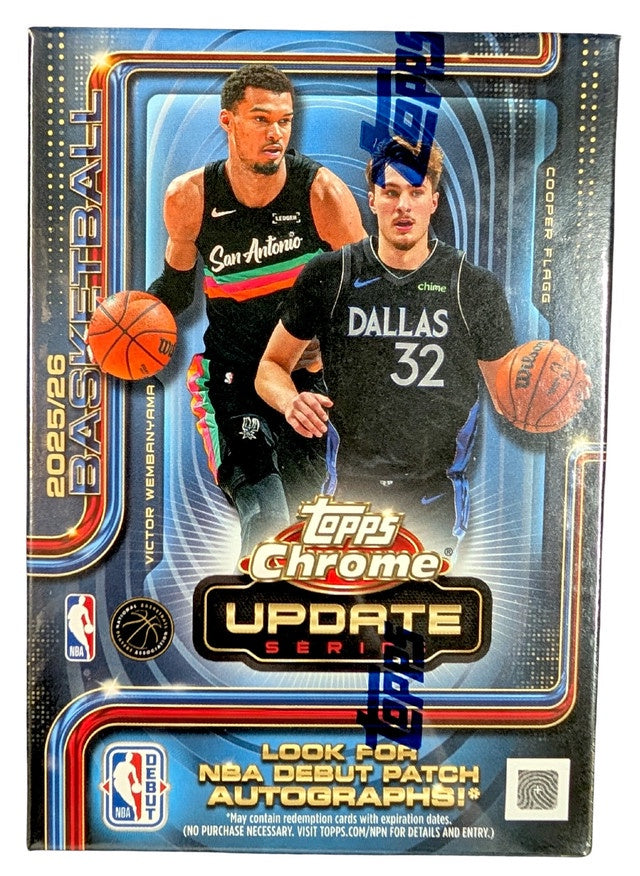 2025-26 Topps Chrome Update Series Basketball Blaster Box