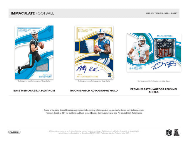 2023 Panini Immaculate Football Hobby Box