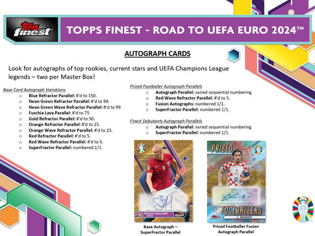2023 Topps Finest Road to UEFA EURO 2024 Soccer Hobby Box